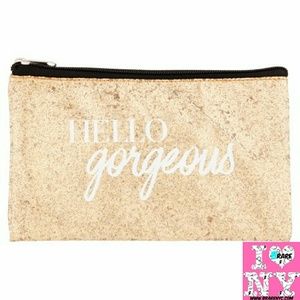 BRare Hello Gorgeous Sparkle Cosmetic Zip Bag